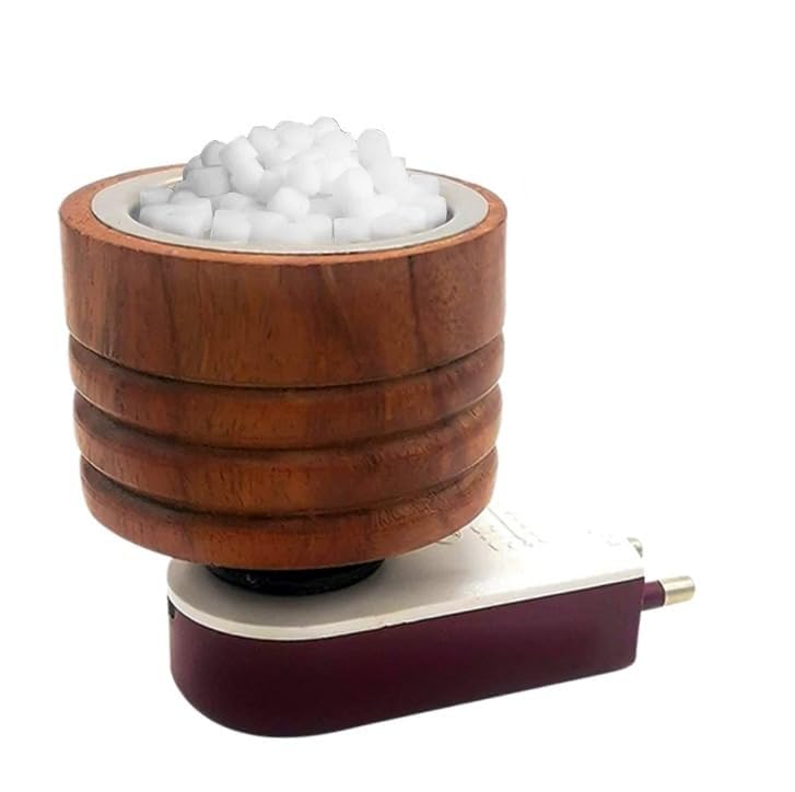 CANDY KART Wooden Kapoor Dani Multipurpose Direct Plug AgarBatti in Mini Magic Wooden Electric Incense Burner Kapoor Dani Camphor Burner Essential Oil Diffuser & Aroma Diffuser - Made of Wood (B0D6CPKC2D) Amazon Price History, Amazon Price Tracker