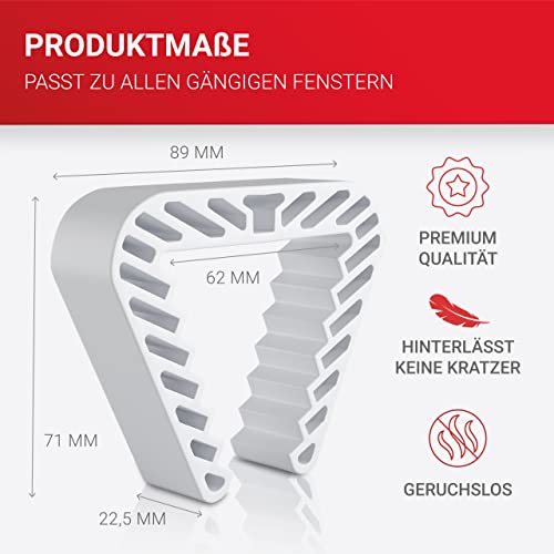 LouMaxx Fensterstopper 4er Set – Fensterklammer – Klemmschutz Fenster – Zuverlässige Sicherheit