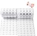 BoBostarky Scratch Autocollant Rond 10mm, 540 Paires Crochet et Boucle adhésifs Autocollantes Hook & Loop Pastille Adhesive Autocollantes Points Arrière Dots Coins (Blanc)