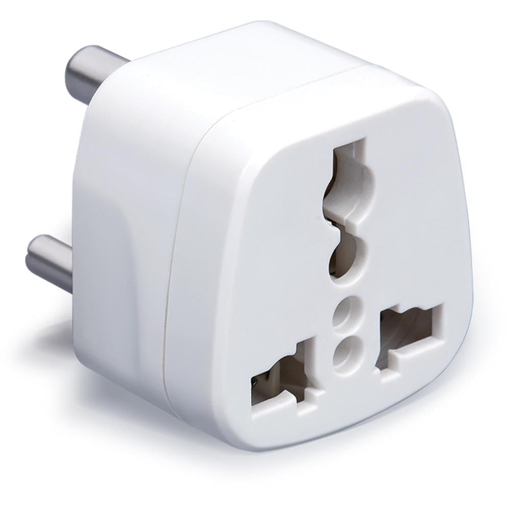 USA to India Converter Plug, World (USA, UK, China & More) to India - Type D Adapter - CE - RoHS - White - 3 Pack-image-41
