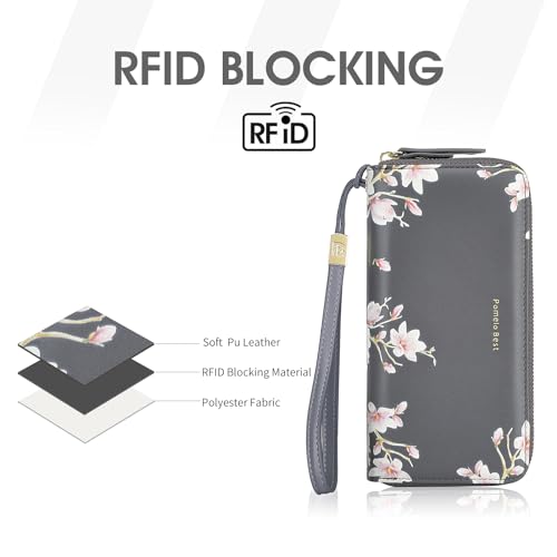Image of Pomelo Best Wristlet Women Wallet Floral RFID Clutch Purse