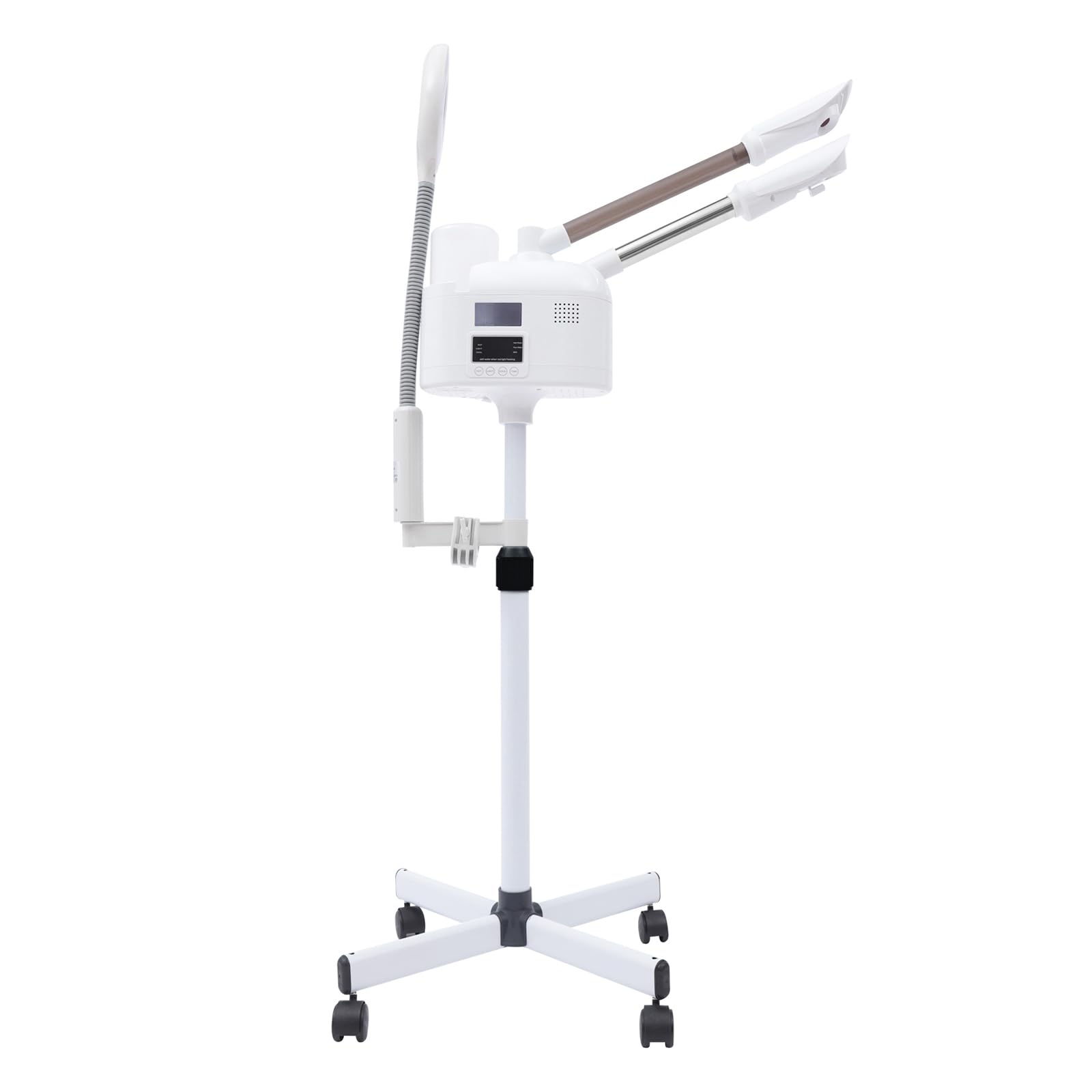 Ozon Bedampfer 360°, Gesichtsdampfer Professional 3 in 1 mit 5X Lupenlampe, Gesichtssauna Verdampfe für Salon und Zuhause, Hautalterung ermäßigen