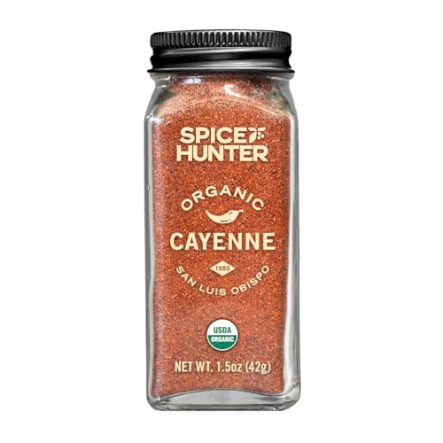 The Spice Hunter Organic Red Ground jar, cayenne pepper, 1.5 Ounce