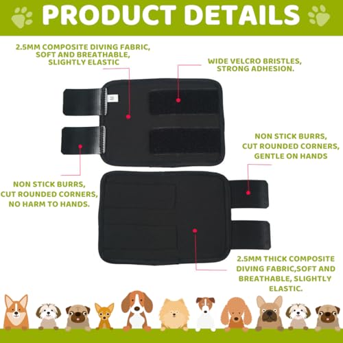 EIHI 2 Stück Karpalgelenk-Bandage für Hund,Ellenbogenbandage,Krallenschutz für Hunde,Hund Bein Joint Sleeve,für Arthrose,Bänder und Sehnenverletzungen - Größe M