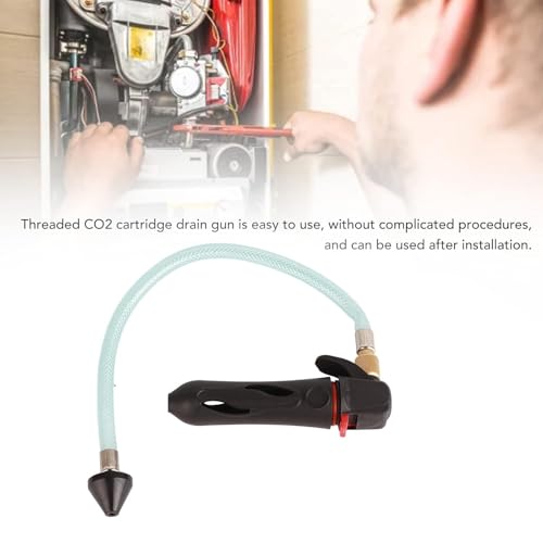 Accesorio flexible de manguera de drenaje con CO2 de alta presión para tuberías y condensadores obstruidos miniatura 2