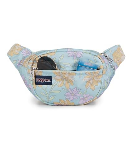 Image of JanSport Fifth Avenue Fanny Pack Crossbody Bags for Women, Men - Stylish, Durable Waist Bag with Adjustable Belt, Main Zippered Pocket, Quick Stash Pocket - Travel Essentials - Black
