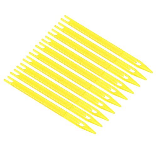 Patikil Netting Needle Shuttles 1#, 15 Pack Plastic Fishing Net Repair Tool, Yellow #TOP9