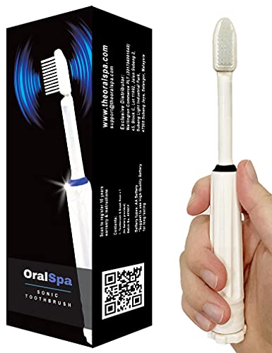 OralSpa® Sonic Electric Toothbrush - Gentle 10x Brightening Bristles - 10 Year 36000 Micro Brush/Min Motor - Latest Advanced 2-Layer Nylon Bristle Plaque Removal Toothbrush for Adults & Kids