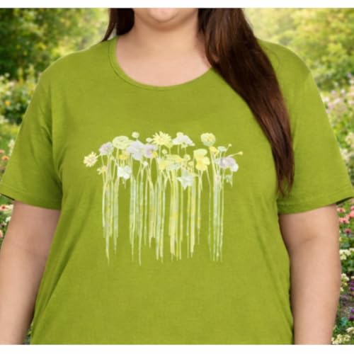Image of In Love Women's Plus Size Longline T-Shirt with Side Pocket, 3 /4 Sleeve, Crew Neck