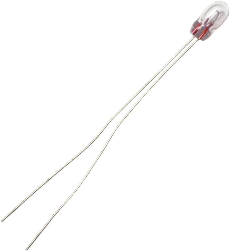 CEC Industries #680 Bulbs, 5 V, 0.3 W, Wire Terminal Base, T-1 Shape (Box of 10)