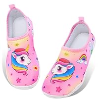 Unicorn Kids Beach Shoes - Quick Dry, Lightweight, Non-Slip Aqua Shoes for Pool, Sea, Surf & Diving