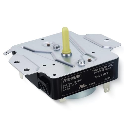 Image of W10185981 WPW10185981 Dryer Timer Replacement, Genuine OEM Quality, Replaces 418-095-20-B5, AP6016540, PS11749830, EAP11749830, 1481704, Fits Whirlpool, Kenmore, Crosley, Maytag Dryers