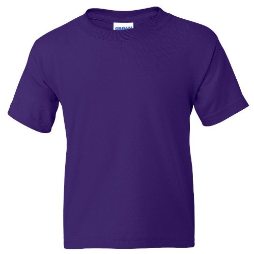 Gildan Activewear Boys' DryBlend 50/50 Youth T-Shirt, S, Purple2