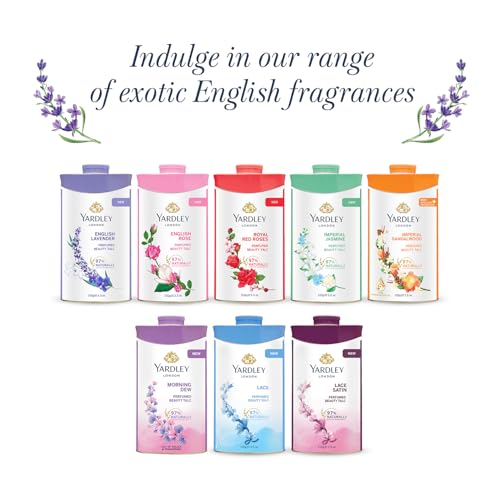 Yardley London English Lavender Perfumed Talc for Women, 250g