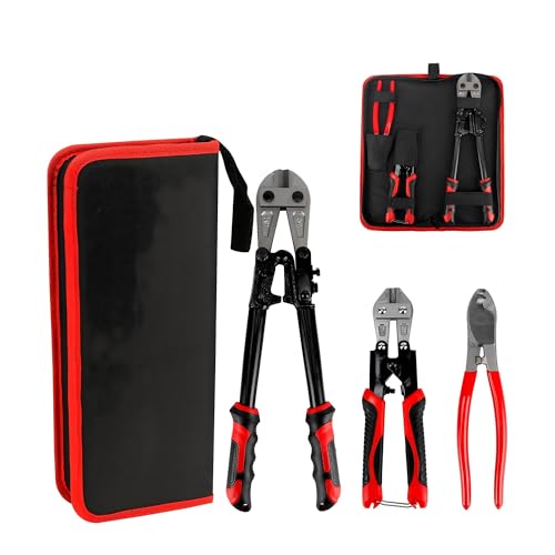 Prowin 14' Bolt Cutter & 8' Cable Cutter Set – Heavy Duty, CR-V Steel, Maximum Opening 1.55' for Bolts, Cables, and Wires – Ideal for Professional & DIY Use – Non-Slip Ergonomic Handles