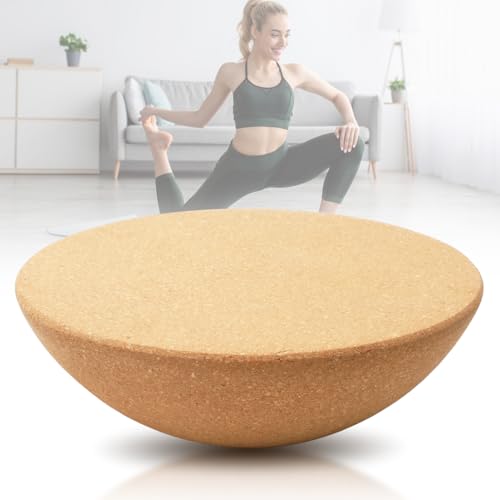 Yuragim Balance Board Kork Halbkugel Ø 15 cm | Höhe 7 cm Balance Trainer Rutschfestes Balance-Dome Surf Balance Board Zubehör für Yoga Reha Faszien Boardsport Koordination & Fitnesstraining