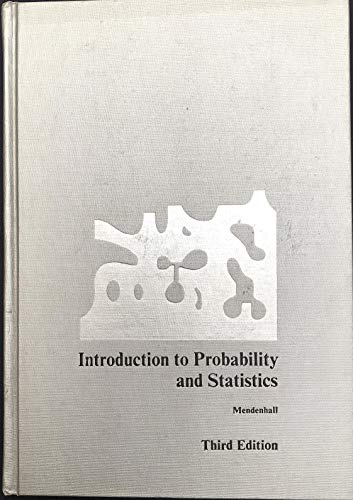 Introduction to Probability and Statistics 3ED 0878720464 Book Cover