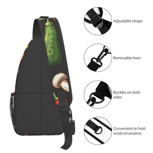 Bolso Sling de Vegetales para Mujeres y Hombres Ligero miniatura 5