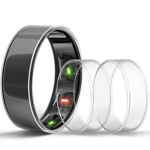 sylacor Ring Cover Compatible with Oura Ring Gen 4/Oura Gen 3, Durable Scratch-Resistant TPU Protecter for Women Men for Gym and Working Out (Clear+Clear+Clear, Size 10)