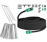 30M Tropfschlauch Set, Bodenanker aus verzinktem Stahl 100PCS, Garten Tropfschläuche für...