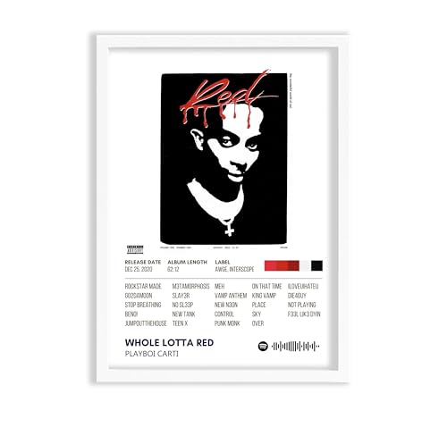 Image of Playboi Carti Music Poster 13x19 Inch Unframed | 300 GSM Matte Board Paper with Peel & Stick Tape Included | Rap Hip Hop Wall Art | Posters for Wall | Home Decor | Wall Decor Items | Room Decoration Items