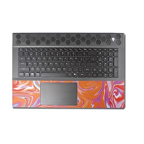 Image of MightySkins Skin Compatible with Alienware M18 R1 (2023) Full Wrap Kit - Orange Swirl | Protective, Durable, and Unique Vinyl Decal wrap Cover | Easy to Apply & Change Styles | Made in The USA