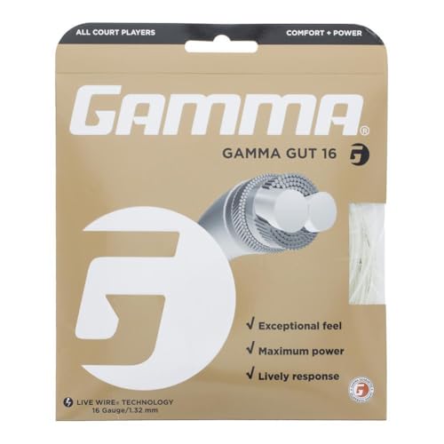 Cordage de tennis naturel Gamma Gut pour vos matchs du week-end et tournois de club