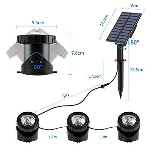 T-SUN-Solar-Pond-Lights-3-in-1-RGB-Color-Changing-Underwater-Pond-Lights-Outdoor-Waterproof-LED-Landscape-Spotlights-for-Fish-Tank-Garden-Yard-Pool-Pond-Fountain-Waterfall-Decoration3-Head-Lamp T SUN Solar Pond Lights 3 in 1 RGB Color Changing Underwater Pond Lights Outdoor Waterproof LED Landscape Spotlights for Fish Tank Garden Yard Pool Pond Fountain Waterfall Decoration3 Head Lamp