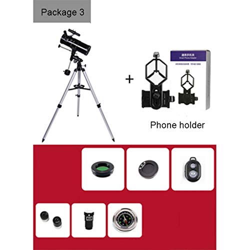 Telescopio refractor 700mm con trípode y soporte para smartphone miniatura 7