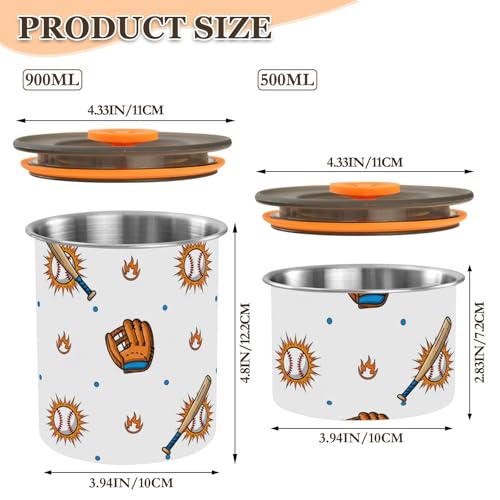 Contenedor de café hermético acero inoxidable 900ml miniatura 2