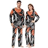 Pijama para adultos con cordón ajustable, cómodo conjunto de pijama para mujer con estampado fresco de juegos de baloncesto, Juego de baloncesto genial, L