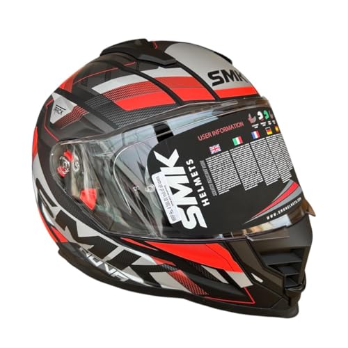 Image of SMK NOVA Track Full Face Helmet, ISI DOT ECE 22.06 Certified