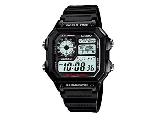 JVI CASIO X^_[h 10Nobe[ fW^ rv AE1200WH-1A [sAi]