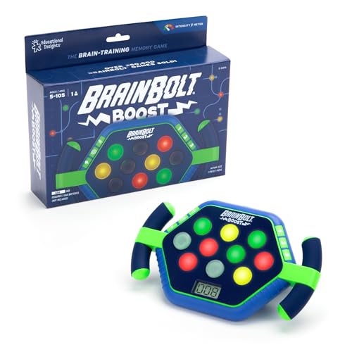 INCLUDE: BrainBolt Boost con 3 modalità di gioco (Classic, Memory Boost e Sound Duos), 10 tessere luminose, audio. Richiede 3 batterie AAA. Non incluse Per 1 giocatore. Imballaggio e guida sono multilingue.