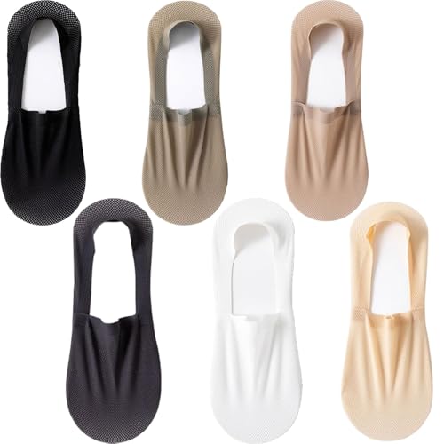 Velthentic Invisible Breathable Anti-Slip Socks, Ultra Thin Liner Lightweight Mesh No Show Socks for Women Men