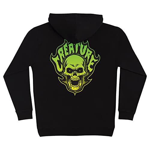CREATURE Skateboards Hoody Bonehead Flame Pullover Black