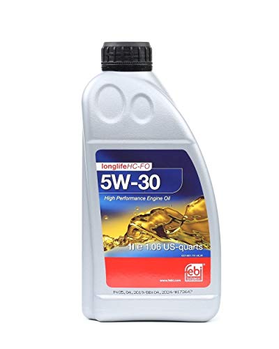 febi bilstein 101150 SAE 5W-30 HC-FO engine oil, 1 litre, light brown