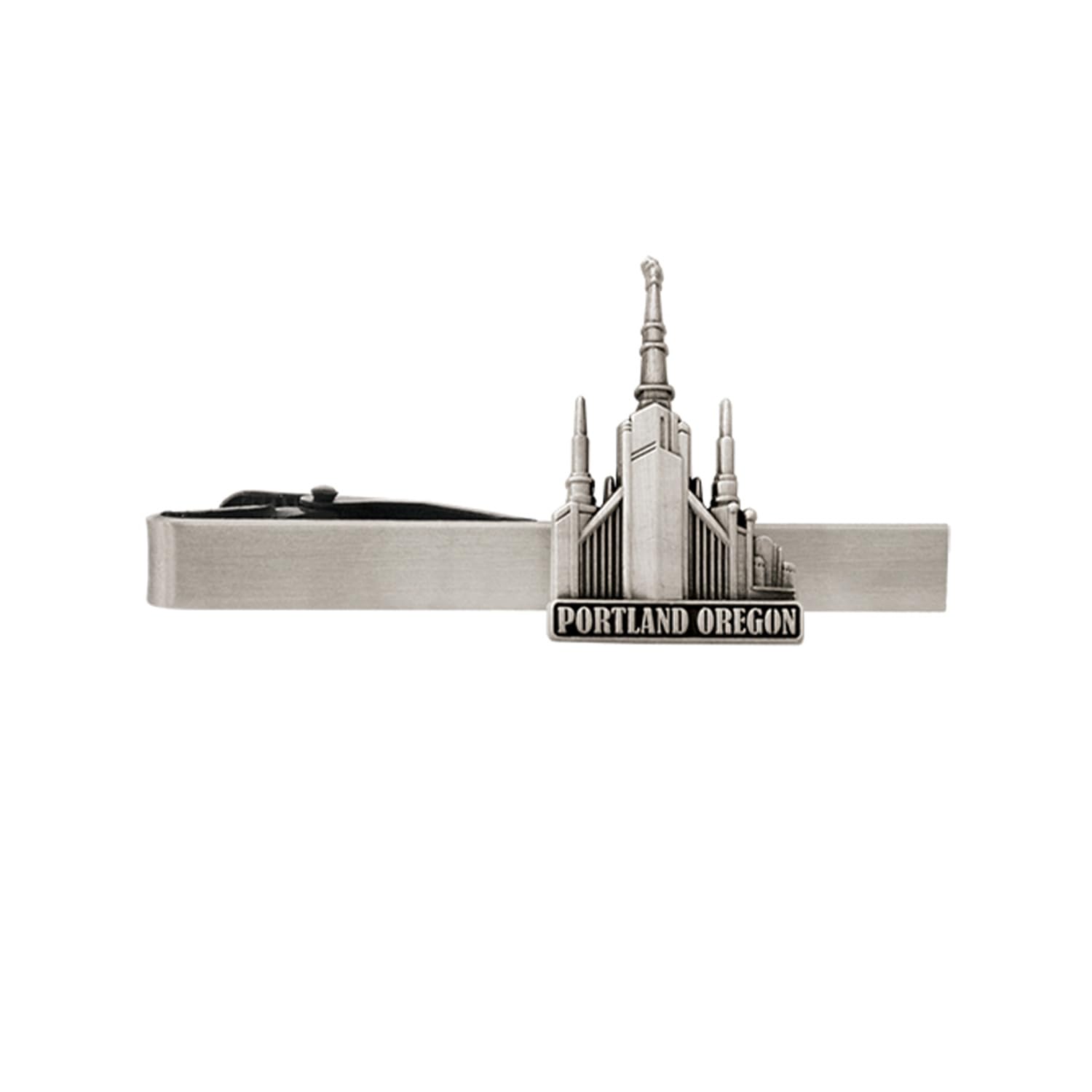 LDS Portland Oregon Temple Silver Steel Tie Bar - Tie Clip - Priesthood Gift, LDS Missionary, Tie Clip, not-applicable-image-6