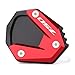Mokiton Motorcycle Side Stand Extension Kickstand Plate Compatible With H.onda CB750 H.ornet 2023 2024 2025 2026 | Foot Pad Support CB 750 Accessories (red)