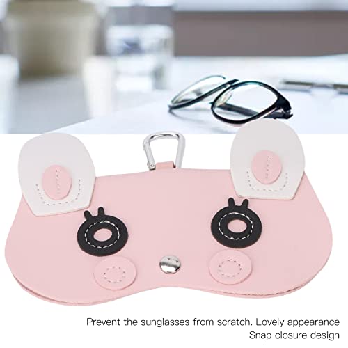 Estojos de óculos femininos, padrão de coelho Estojo amplo de encaixe de encaixe para óculos de cour