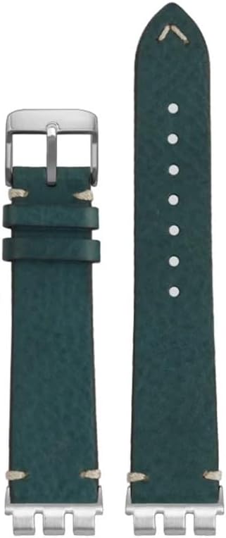 Cowhide Strap Fit For Swatch YVS420 YVS454 451 400 YVB404 Concave-convex Trident Interface Soft Men's Vintage Bracelet Watch Accesso