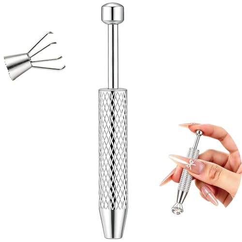 ESHIONER Piercing Kugel Aufdreher Wechsel Set Piercing Wechselhilfe Piercing Hilfe für Wechsel Silber 14G 16G 18G 20G Kompatibel Robust Rutschfest Piercing Werkzeug Zum Wechseln Set Kugelgreifer