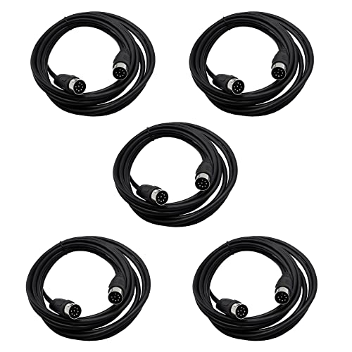 Câble Din 8 broches haut-parleur adaptateur audio surveillance automobile télévision 5m