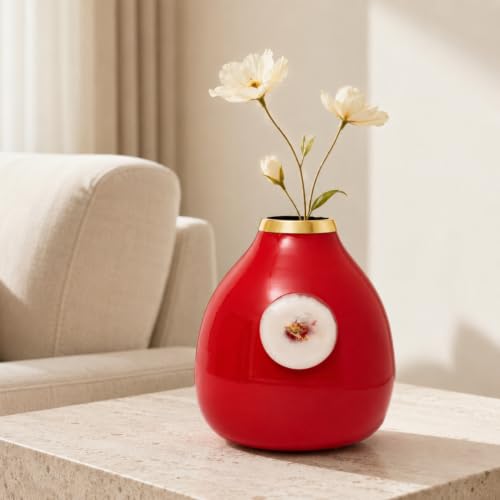 Image of Urban Born Vases For Living Room Corner |Big Vases For Elegant Home Decoration |Home Decor Flower Vase Iron |Fresh or artificial Metal Flower Vase Stand For Dining Table, Bedroom, Office, Wedding Gift