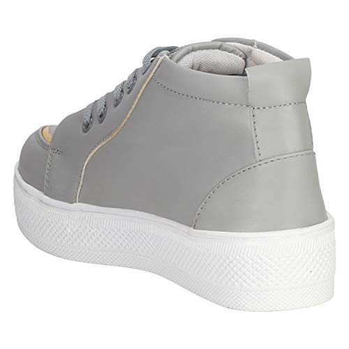 Image of Commander Girl's Grey Sneakers - 8 Kids UK (40 EU) (701)