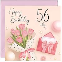 Biglietto Di Auguri Per 90° Compleanno - Old English Company, Design Floreale Con Bouquet, Fatto A Mano In Inghilterra, 150x150mm - 2