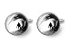 Death Devil Art Picture Cufflinks,Surfer Cufflinks Surfing Cufflinks Sports Cufflinks Black and White