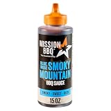 MISSION BBQ BBQ Sauce, Blue Ridge Smoky Mountain, A Rich Barbecue Sauce That Is Perfect For Adding A Smoky, Sweet Flavor to Chicken, Pulled Pork and Seafood, 15 oz