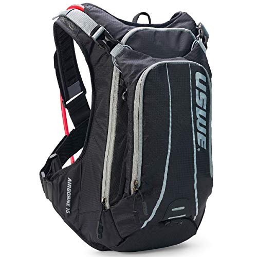 USWE Airborne Mochila de hidratación  Unisex Adulto  Gris  Talla única