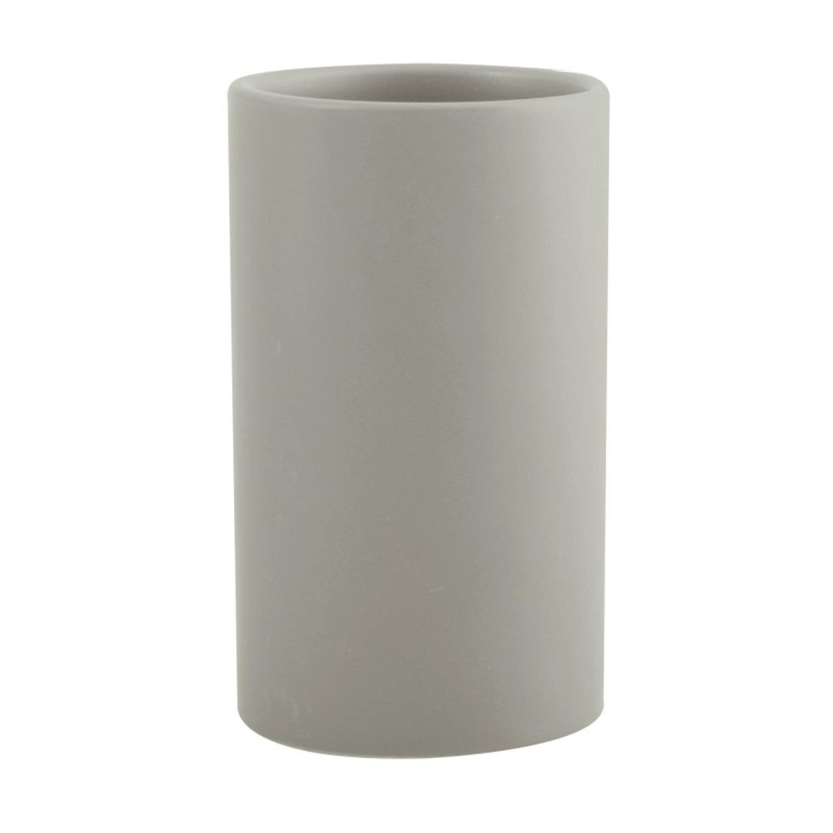 Spirella Toothbrush Holder Ceramic Tube 7 x 11.5 cm Taupe Matt